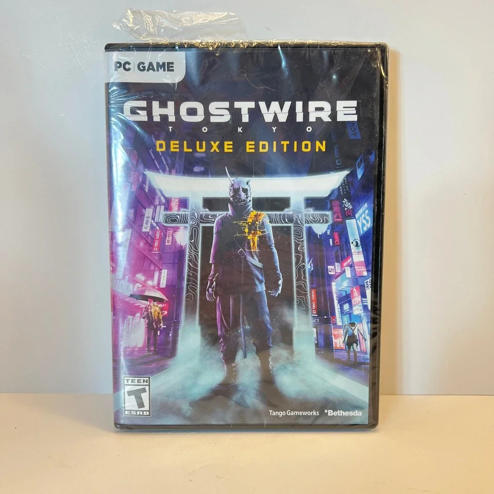 Ghostwire Tokyo Deluxe Edition PC Game Physical Disc Bethesda New Damaged Case